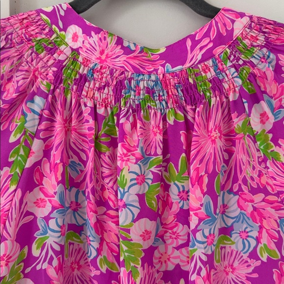 Lilly Pulitzer Silk Elsa Floral Top Size M - Picture 7 of 9